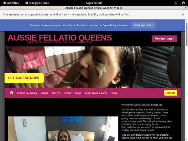 Aussie Fellatio Queens Password Site