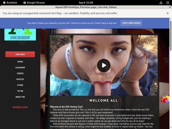 Aussie XXX HookUps Crear Cuenta
