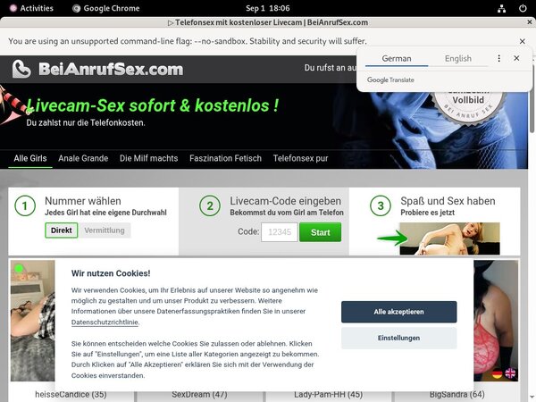 Bei Anruf Sex Hacked Account