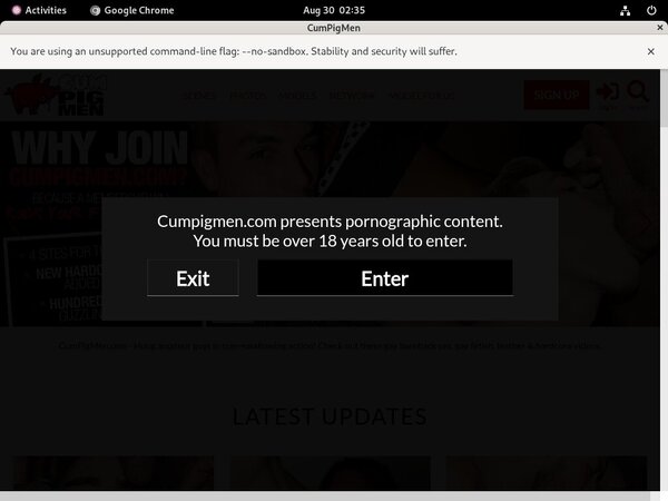 Cum Pig Men Member Trial