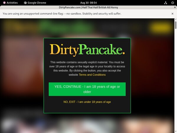 Dirtypancake.com With Prepaid Card