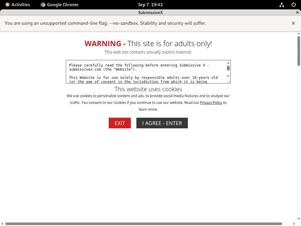 Discounted Submissivex Membership