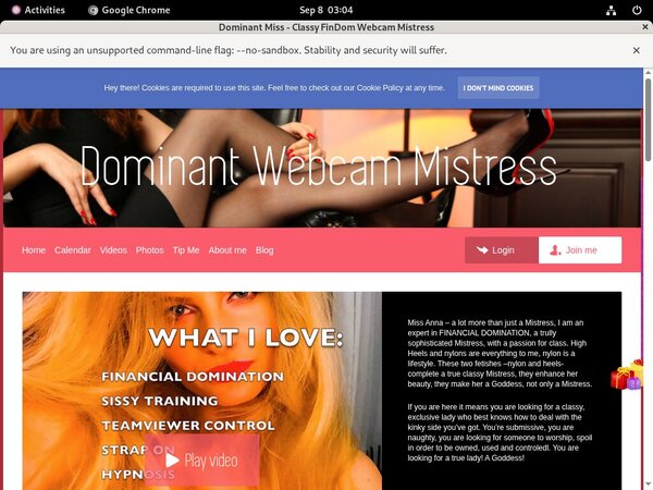 Dominant Miss - Classy FinDom Webcam Mistress Without Card
