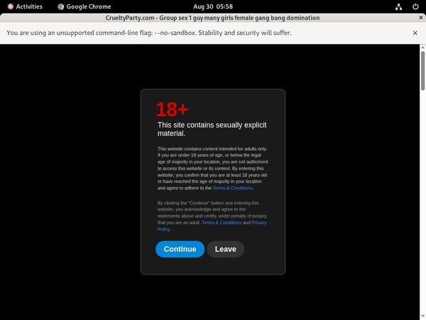 Free Cruelty Party Logins 2018