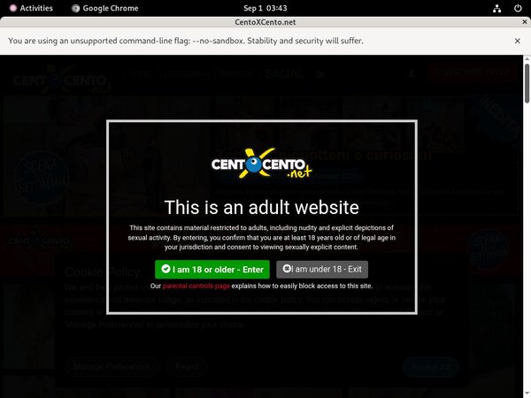 Get Centoxcento.net Account