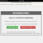Guys In Sweatpants Join With ClickandBuy
