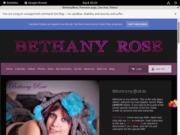 How To Join BethanyRose For Free