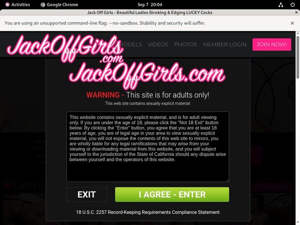 Jack Off Girls Network Discount