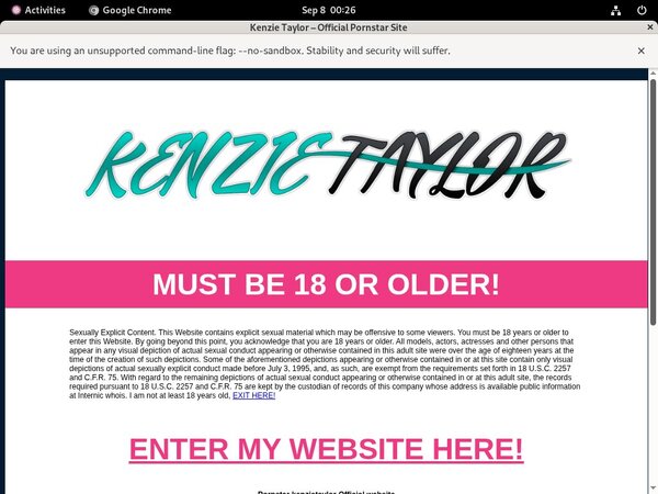 Kenzietaylor No Credit Card