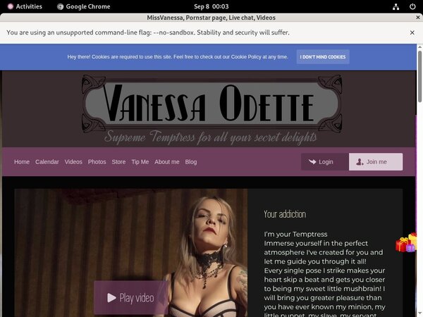 Missvanessa.modelcentro.com Trial Membership