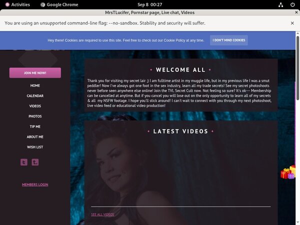 MrsTLucifer Free Logins 2018