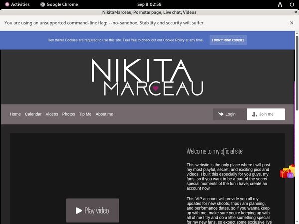 NikitaMarceau Member Login
