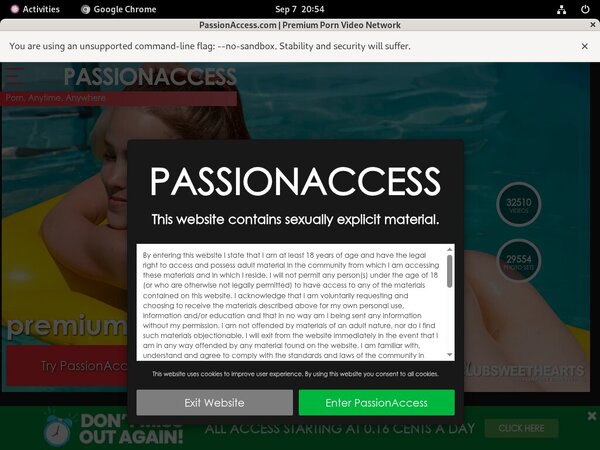 Passionaccess Renew Password