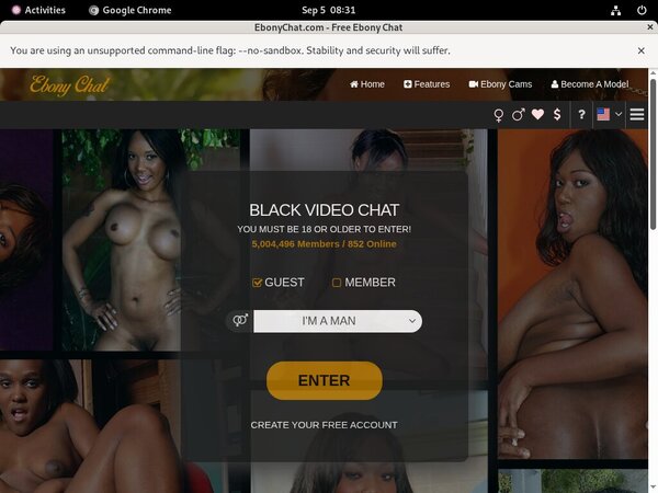Premium Ebonychat.com Account Free