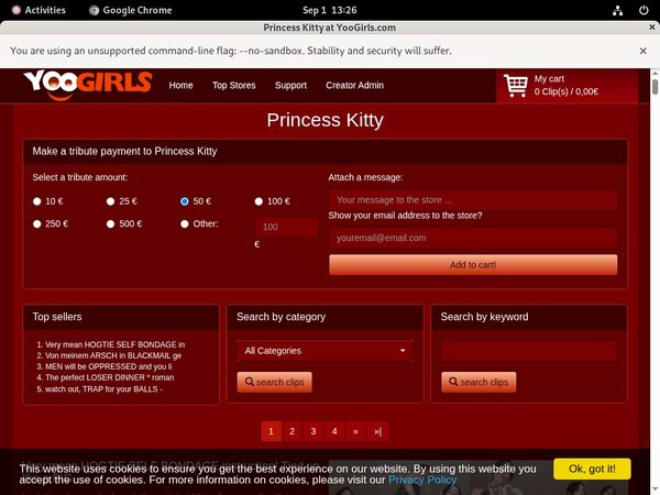 Princess Kitty Sites