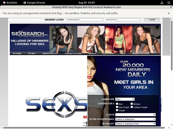 Sexsearch.com Free Premium Account