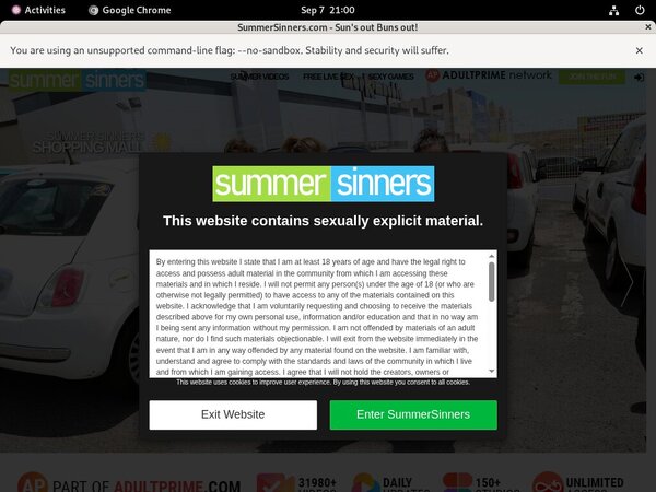 Summer Sinners Free Trial Subscription