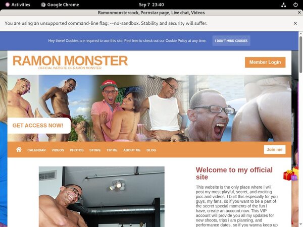 Username And Password For Ramonmonstercock