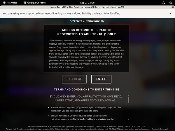 Whorecraft VR Telephone Billing