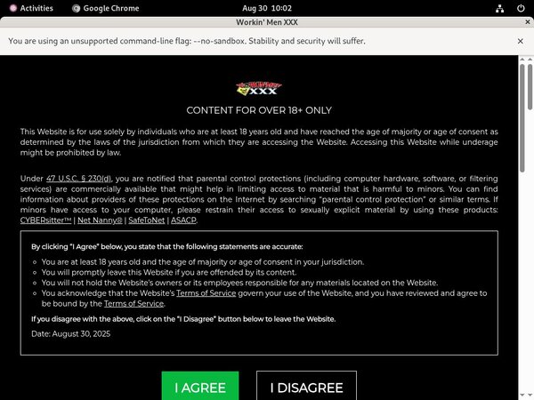 Workin Men XXX Member Password