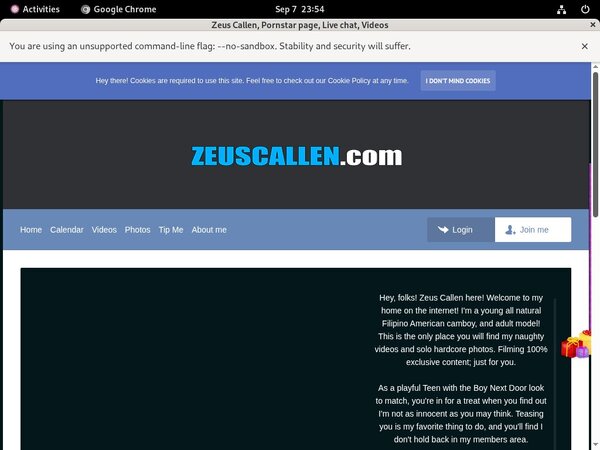Zeus Callen Mobile Account